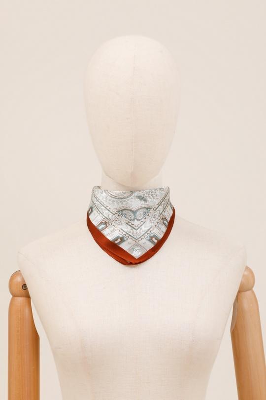 Foulards Accessoires BORDEAUX/ECRU FANLI  SF01 Efashion Paris