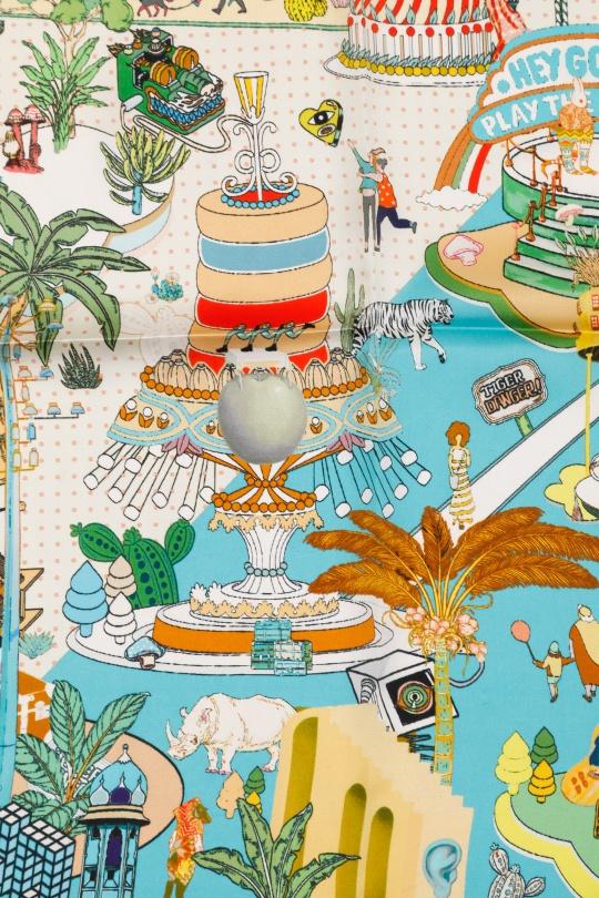 Foulards Accessoires BORDEAUX/ECRU FANLI  SF01 Efashion Paris