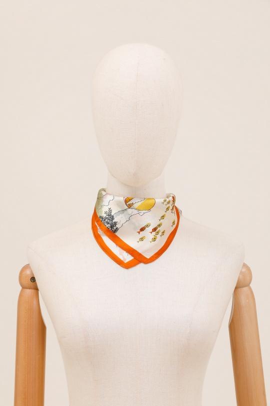 Foulards Accessoires BORDEAUX/ECRU FANLI  SF01 Efashion Paris