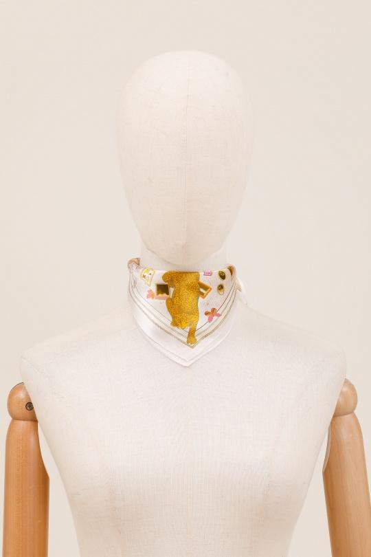 Foulards Accessoires BORDEAUX/ECRU FANLI  SF01 Efashion Paris