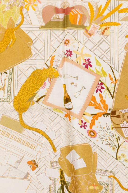 Foulards Accessoires BORDEAUX/ECRU FANLI  SF01 Efashion Paris