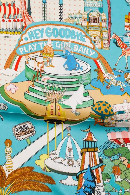 Foulards Accessories Green water FANLI  SF02 Efashion Paris