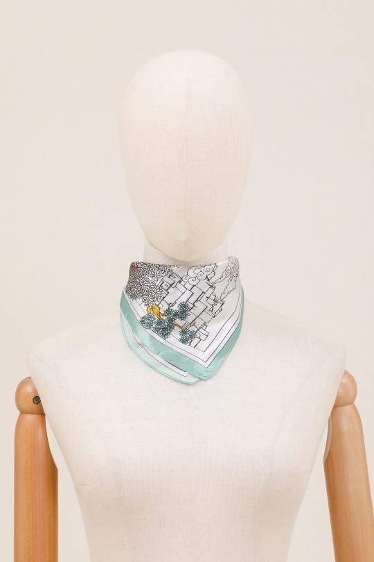 Foulards Accessories Green water FANLI  SF02 Efashion Paris
