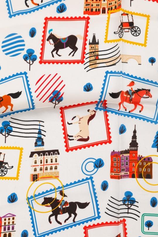 Foulards Accessoires BORDEAUX/ECRU FANLI  SF01 Efashion Paris