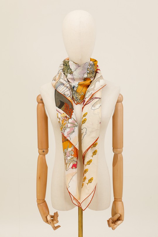 Foulards Accessoires Taupe clair FANLI  CS10 Efashion Paris