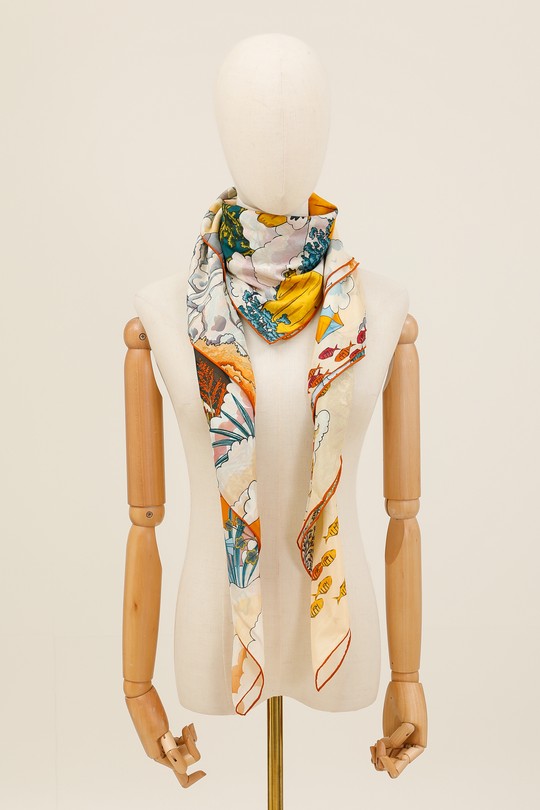 Foulards Accessoires Taupe clair FANLI  CS10 Efashion Paris