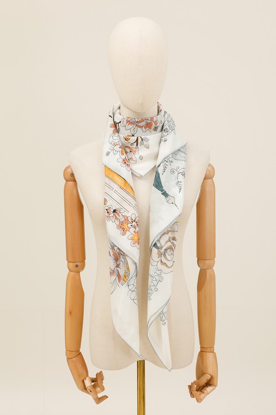 Foulards Accessoires Taupe clair FANLI  CS10 Efashion Paris