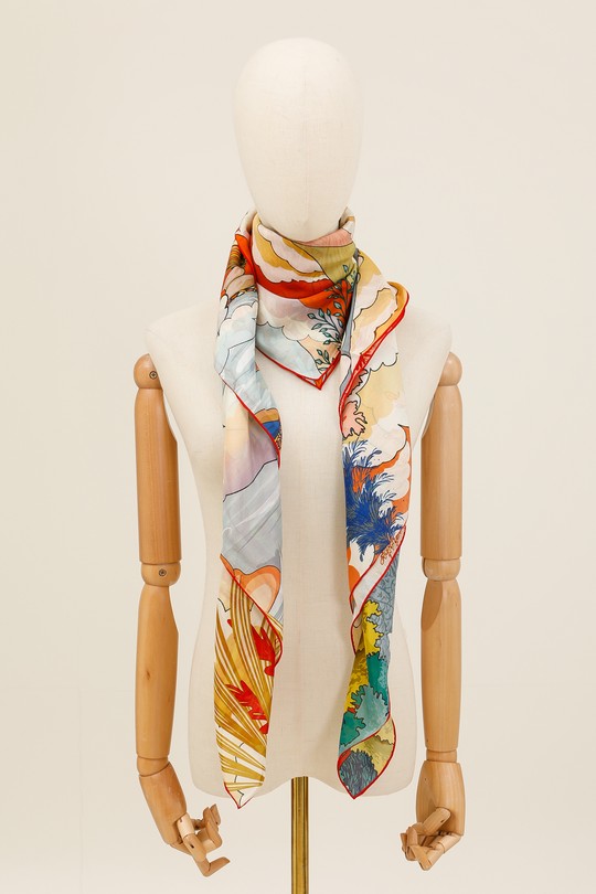 Foulards Accessoires Taupe clair FANLI  CS10 Efashion Paris