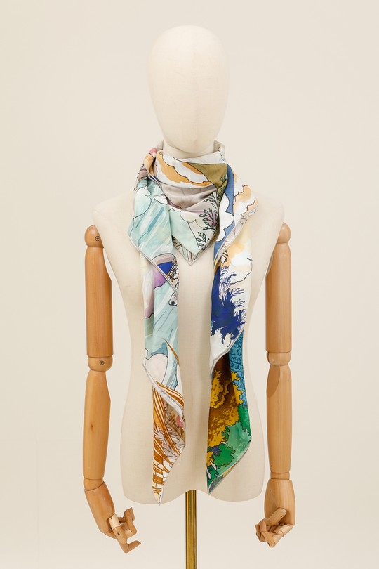 Foulards Accessoires Taupe clair FANLI  CS10 Efashion Paris