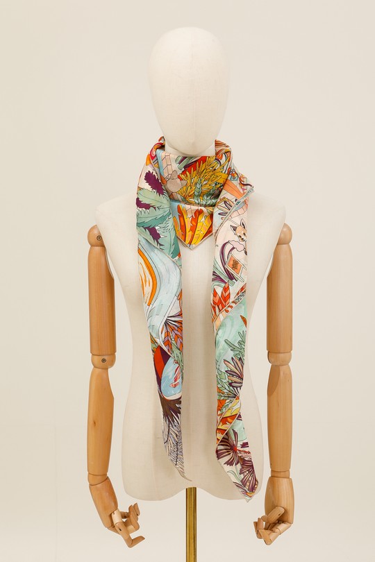 Foulards Accessoires Taupe clair FANLI  CS10 Efashion Paris