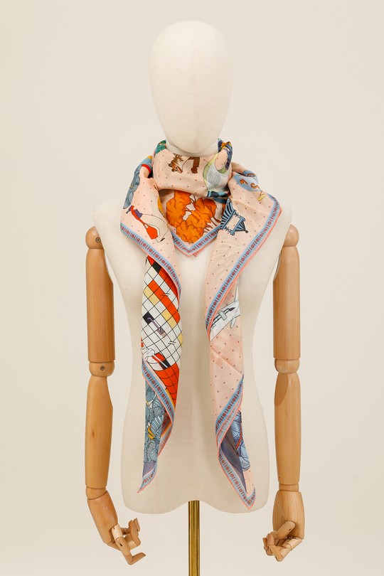 Foulards Accessoires Taupe clair FANLI  CS10 Efashion Paris
