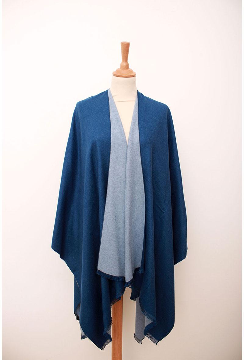 Capes and ponchos Women Navy blue/Blue FANLI  CAPE EMMA #c Efashion Paris