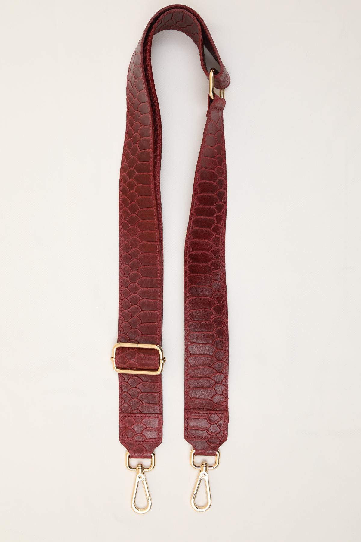 Bandoulière Maroquinerie Bordeaux FANLI  BA04 #c Efashion Paris