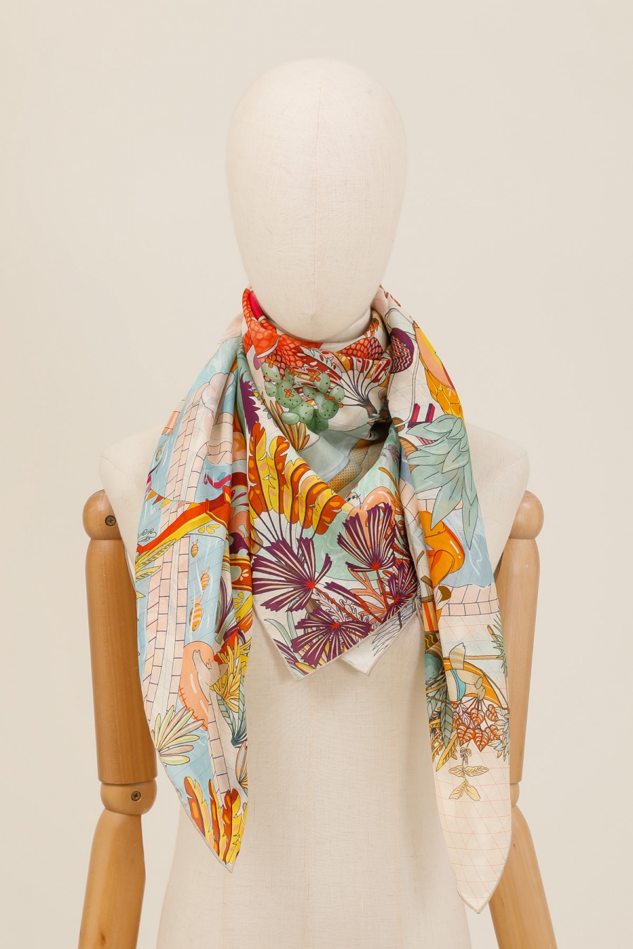 Foulards Accessoires Rose/bleu FANLI  CS09. #c Efashion Paris