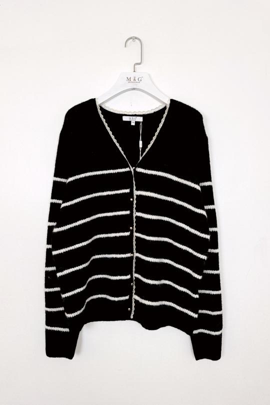 Gilets Femme Noir M&G Monogram MG 3612 Efashion Paris