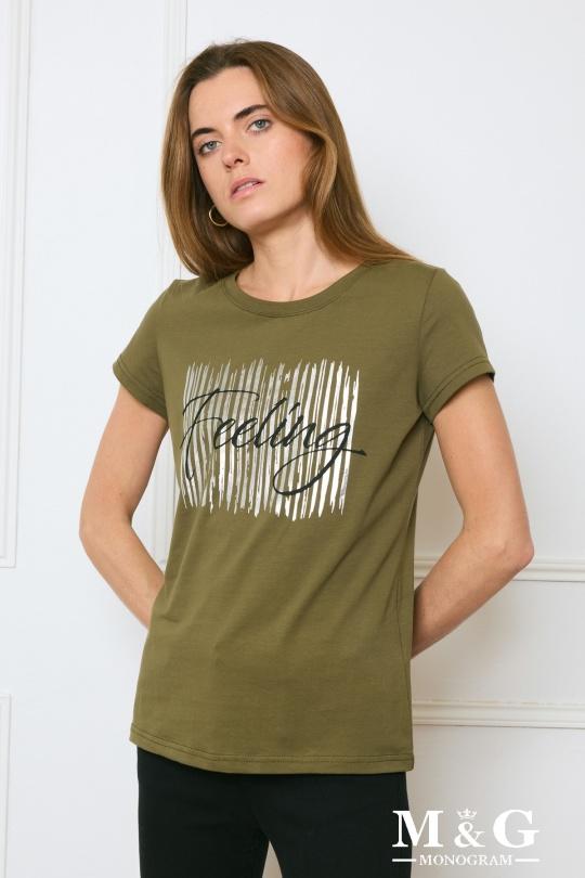 T-shirts Donna Khaki M&G Monogram MG 13698 Efashion Paris