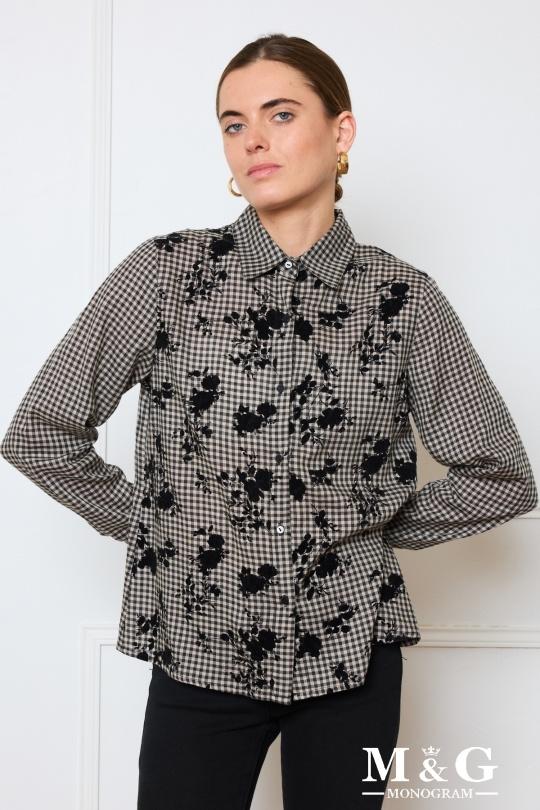 Camicie Donna Black M&G Monogram MG 8136 Efashion Paris