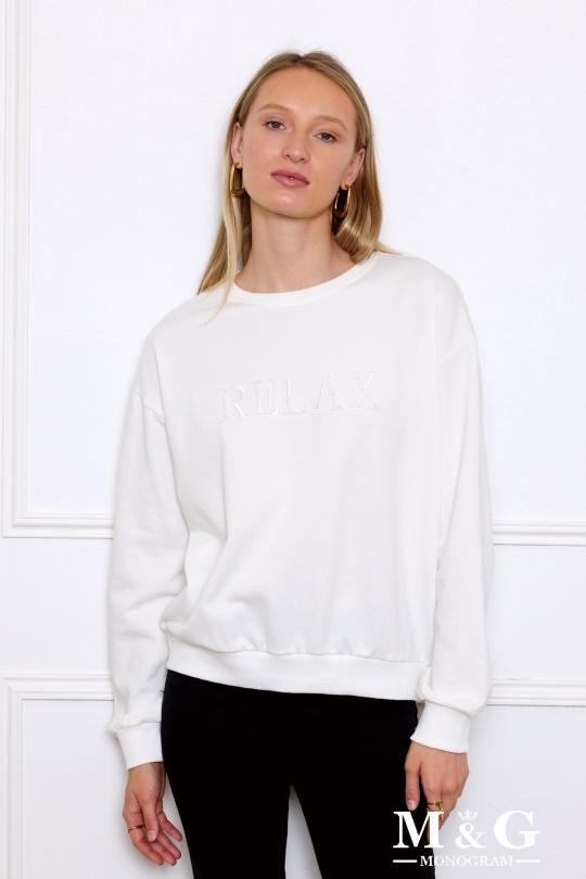 Sweats Women White M&G Monogram MG 13702 Efashion Paris