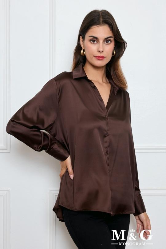 Shirts Women Brown M&G Monogram MG 8151 Efashion Paris