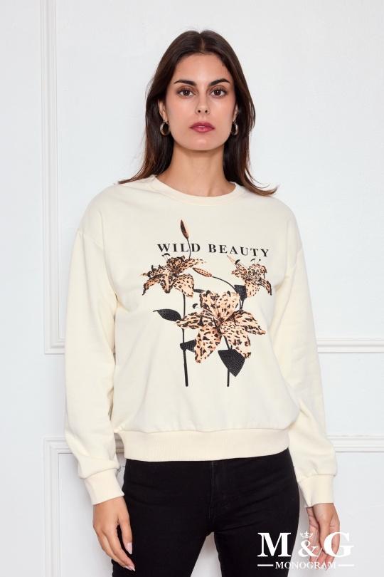 Sweats Women Cream M&G Monogram MG 13706 Efashion Paris