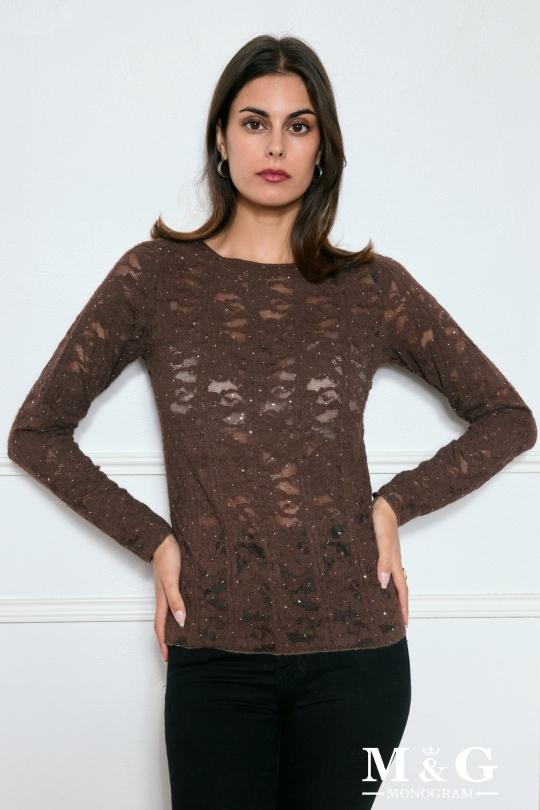 Blouses Women Brown M&G Monogram MG 17456 Efashion Paris