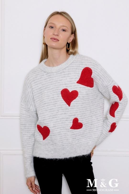 Pulls Femme Gris M&G Monogram MG 3723 Efashion Paris