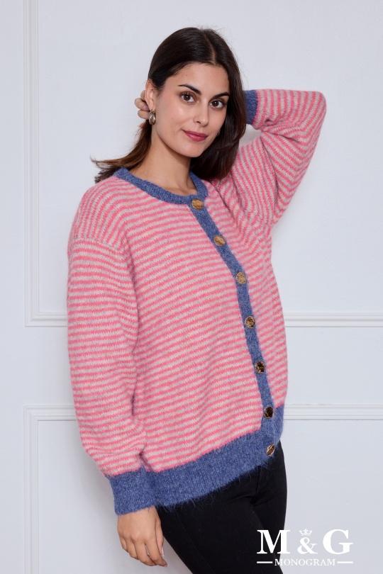 Cardigans Women Pink M&G Monogram MG 3757 Efashion Paris