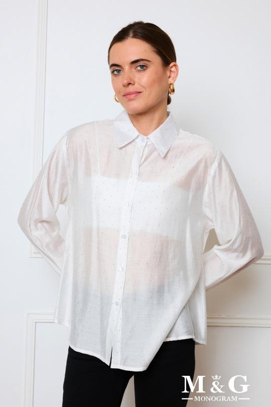 Chemises Femme Blanc M&G Monogram MG 8128 Efashion Paris