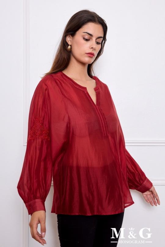 Blouses Femme Bordeaux M&G Monogram MG 17450 Efashion Paris