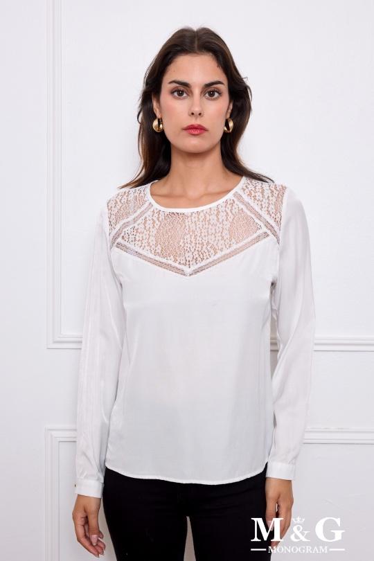 Blouses Femme Blanc M&G Monogram MG 17455 Efashion Paris