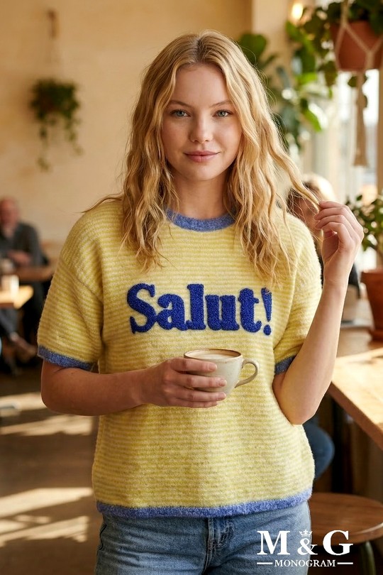 Pulls Femme Bleu M&G Monogram MG 3772 Efashion Paris