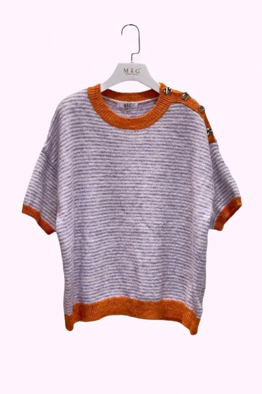 Pulls Femme Jaune clair M&G Monogram MG 3776 Efashion Paris