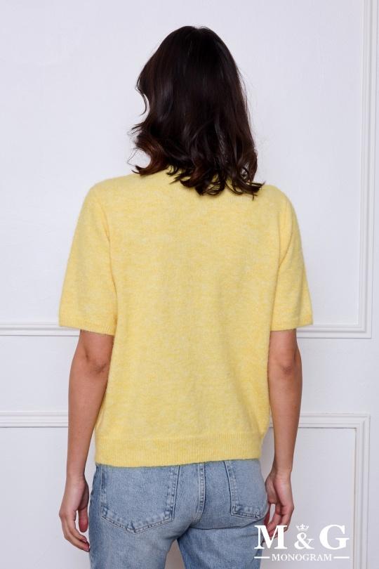 Pulls Femme Jaune M&G Monogram MG 3779 Efashion Paris
