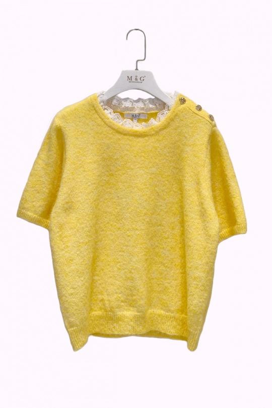 Pulls Femme Jaune M&G Monogram MG 3779 Efashion Paris