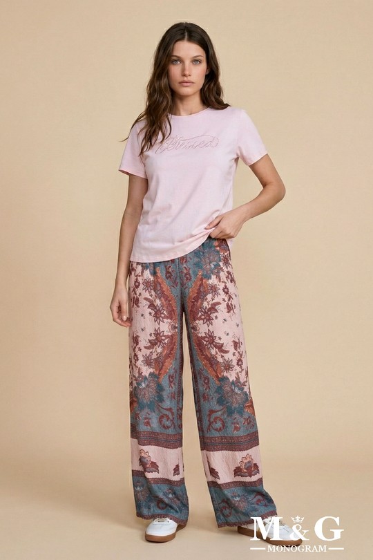 T-shirts Women Pink M&G Monogram MG 13723 Efashion Paris