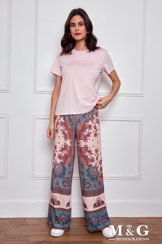 T-shirts Women Pink M&G Monogram MG 13723 Efashion Paris
