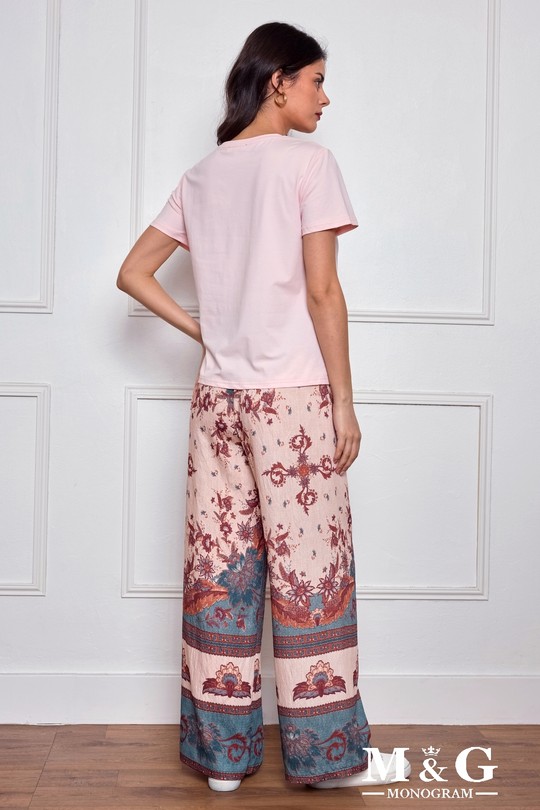T-shirts Women Pink M&G Monogram MG 13723 Efashion Paris