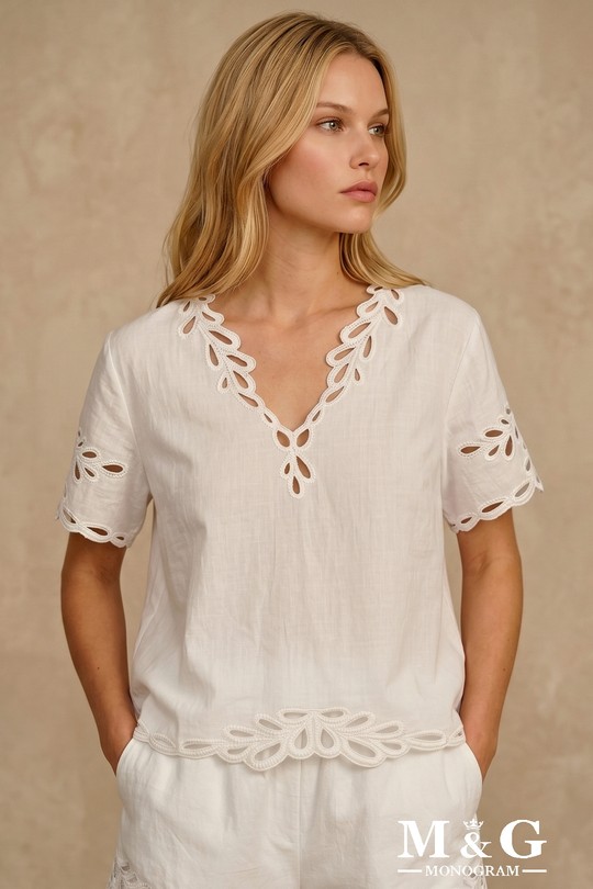 Blouses Femme Blanc M&G Monogram MG 8177A Efashion Paris