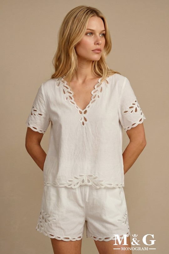 Blouses Femme Blanc M&G Monogram MG 8177A Efashion Paris