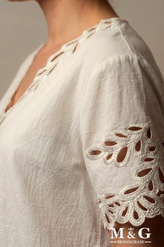 Blouses Femme Blanc M&G Monogram MG 8177A Efashion Paris