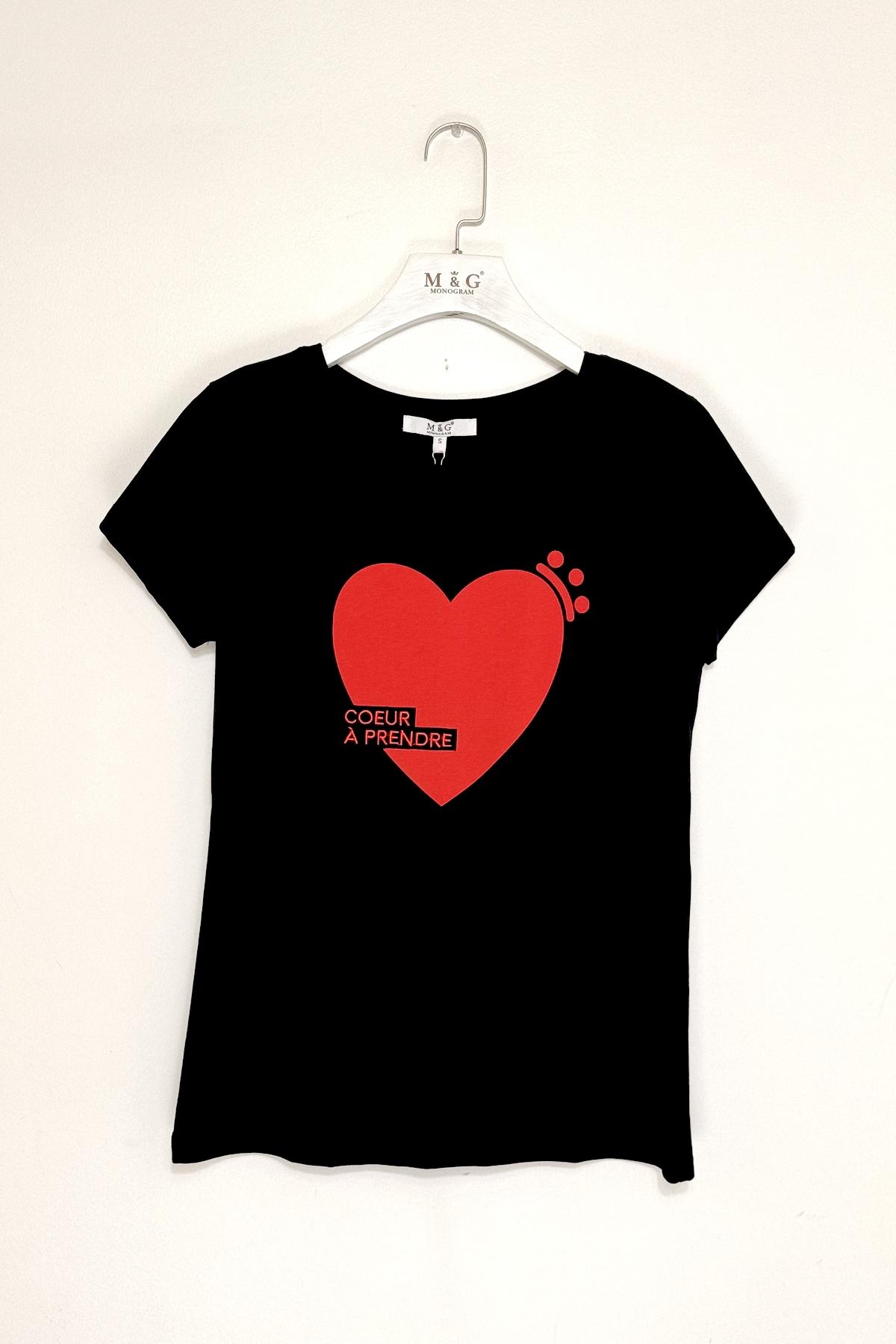 T-shirts Femme Noir M&G Monogram MG 13670 #c Efashion Paris