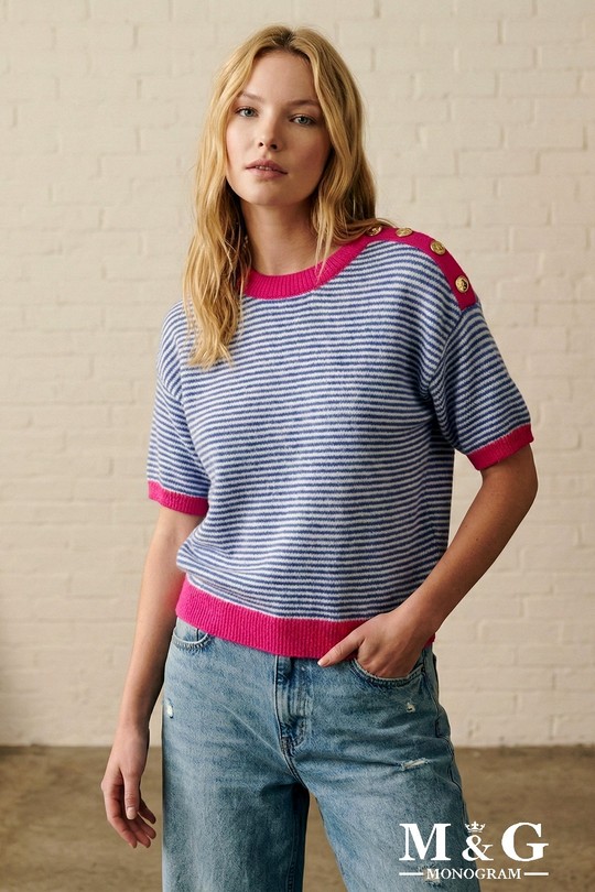 Pulls Femme Jaune clair M&G Monogram MG 3776 #c Efashion Paris