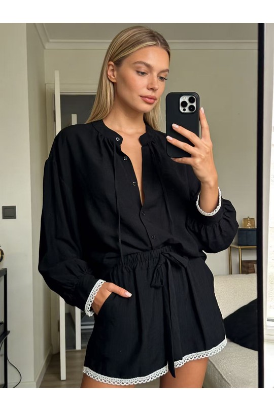 Ensembles Femme Noir MP 61088 Efashion Paris