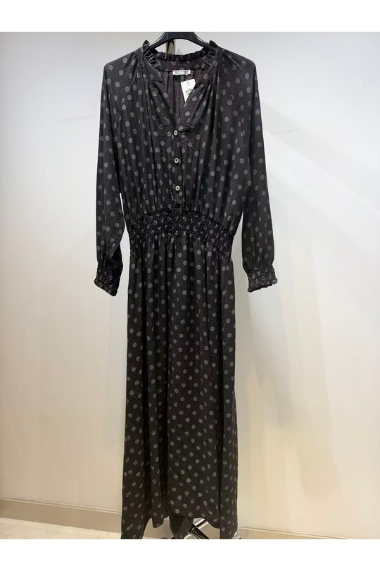 Robes longues Femme Noir MP 22040 Efashion Paris