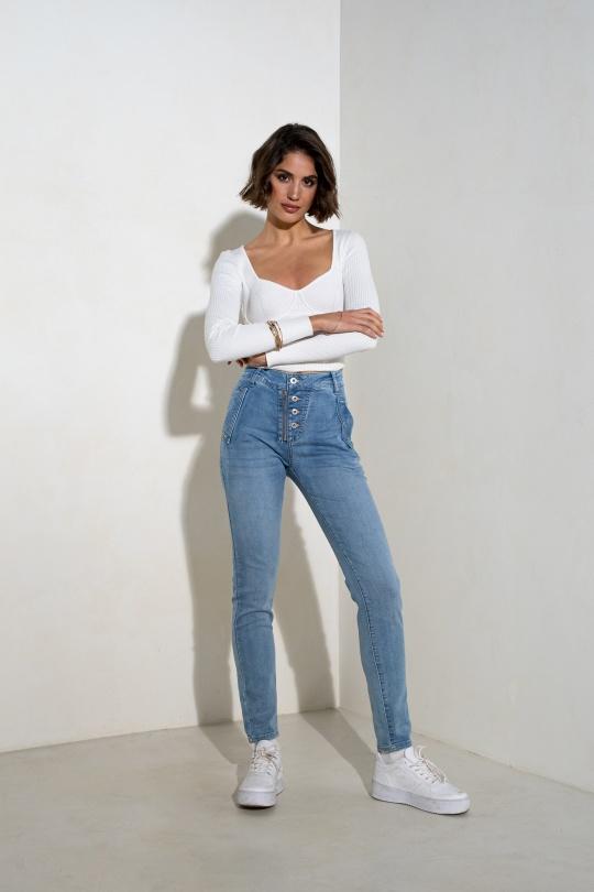 Jeans Femme Bleu Onado H2820 Efashion Paris