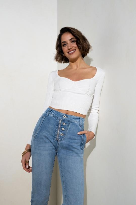 Jeans Femme Bleu Onado H2820 Efashion Paris