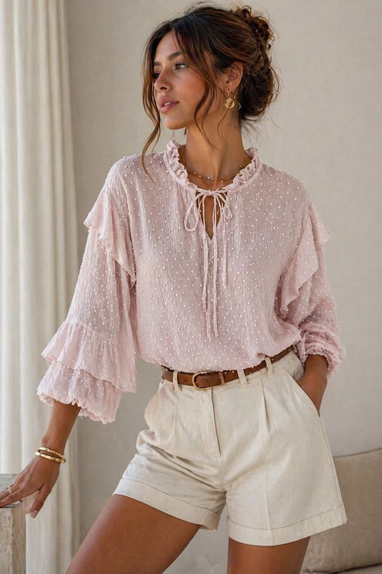 Blouses Femme Blanc EMMA & ASHLEY DESIGN CH191 Efashion Paris