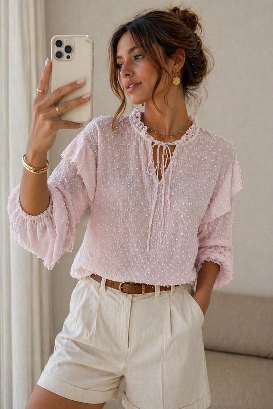 Blouses Femme Blanc EMMA & ASHLEY DESIGN CH191 Efashion Paris