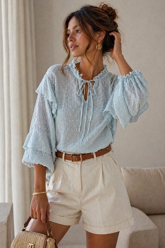 Blouses Femme Blanc EMMA & ASHLEY DESIGN CH191 Efashion Paris