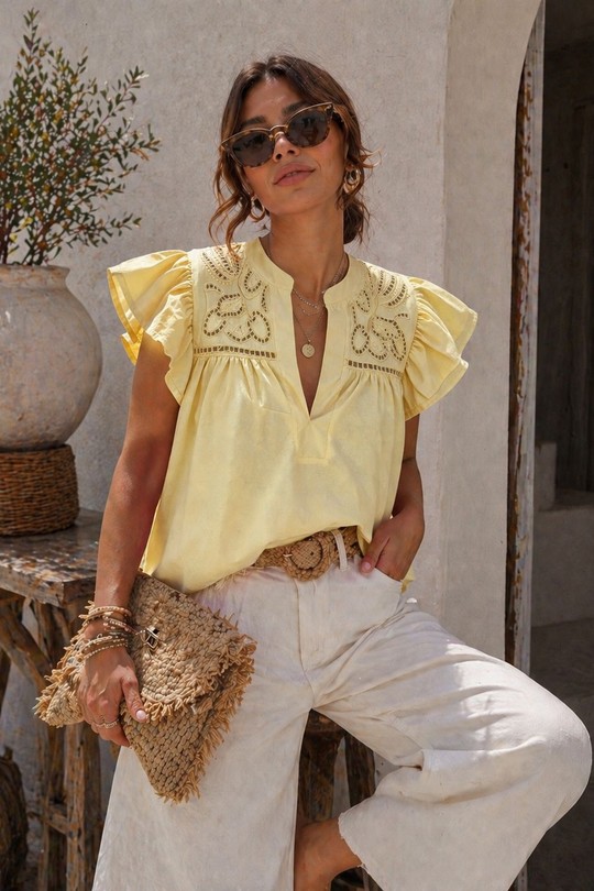 Blouses Femme Beige EMMA & ASHLEY DESIGN CH236-MA1 Efashion Paris